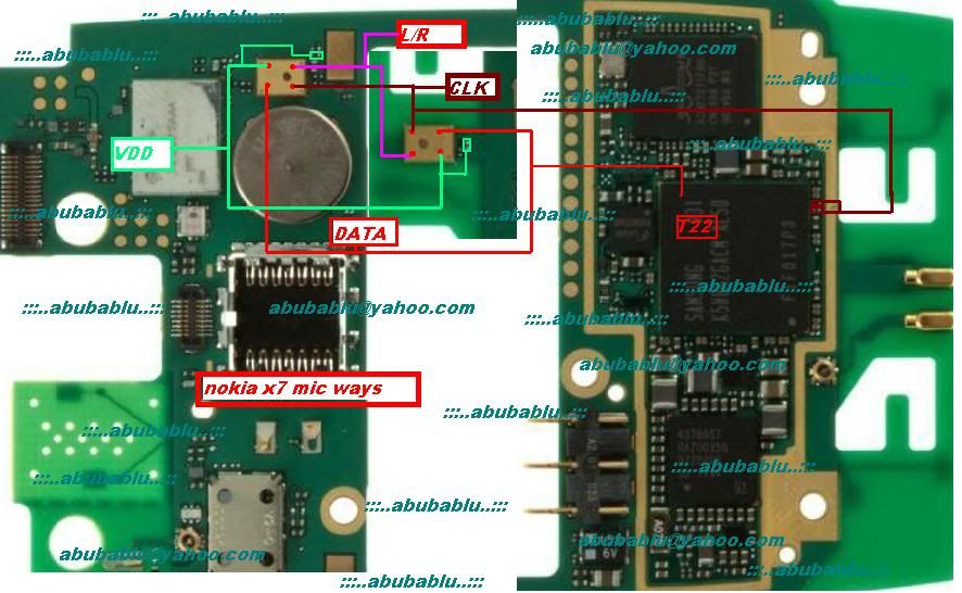 Nokia x7 mic solution