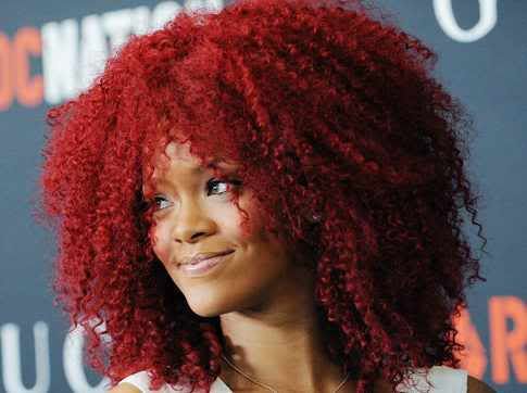 rihanna hair red. Rihanna Red Hair