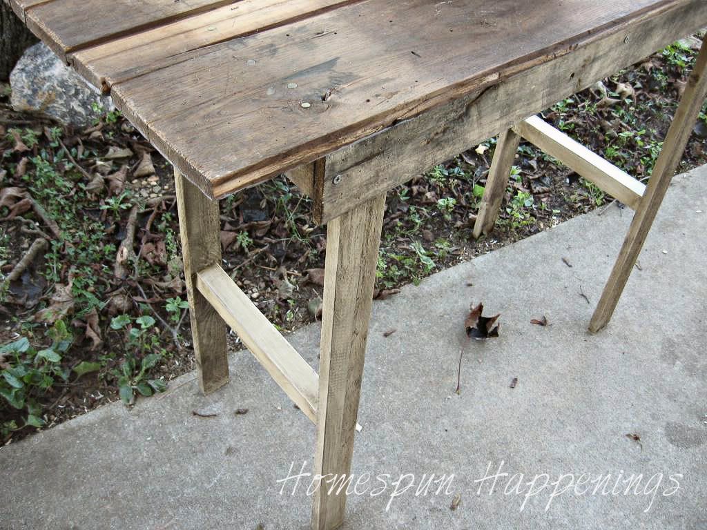 Homespun Happenings I Made a Rustic Table