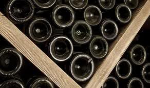 Bottles in a wine bin Wine bottle punts