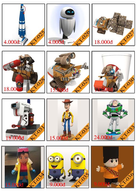 Bán mô hình giấy 3D chưa thành phẩm với 3,000 mẫu. - 2