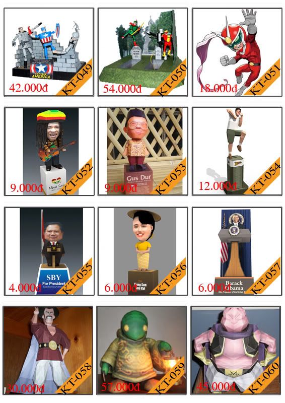 Bán mô hình giấy 3D chưa thành phẩm với 3,000 mẫu. - 4