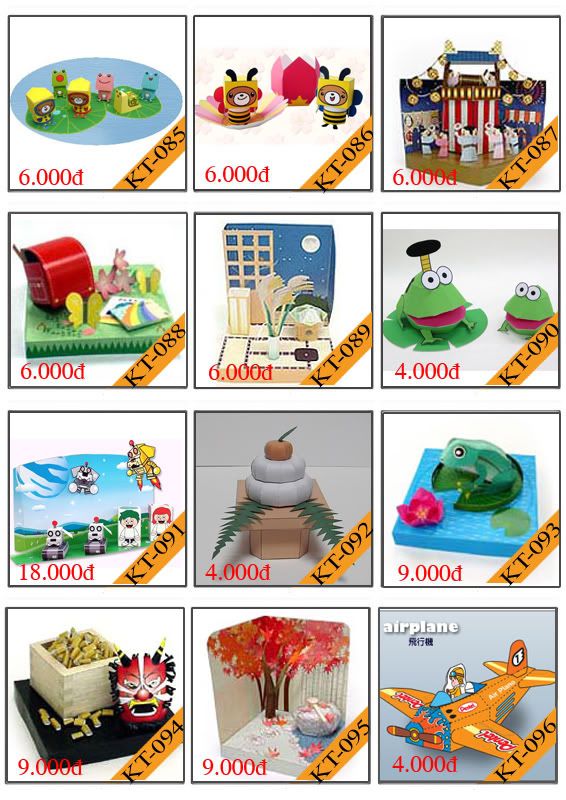 Bán mô hình giấy 3D chưa thành phẩm với 3,000 mẫu. - 7