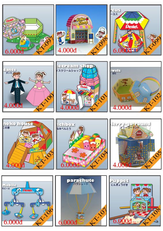 Bán mô hình giấy 3D chưa thành phẩm với 3,000 mẫu. - 8