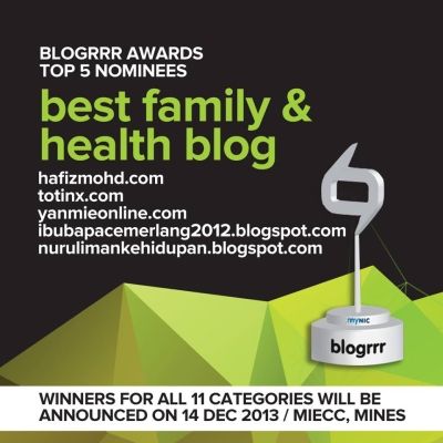 Top 5 Best Family & Health Blog Blogrrr Awards 2013
