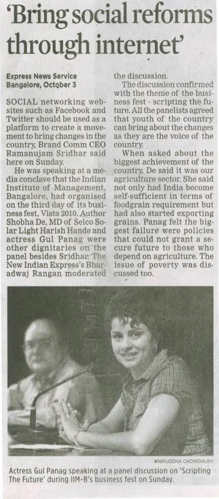 Indian Express- 4th Oct-Ramanujam Sridhar