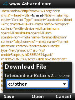 Cara download 4shared premium dari opera mini