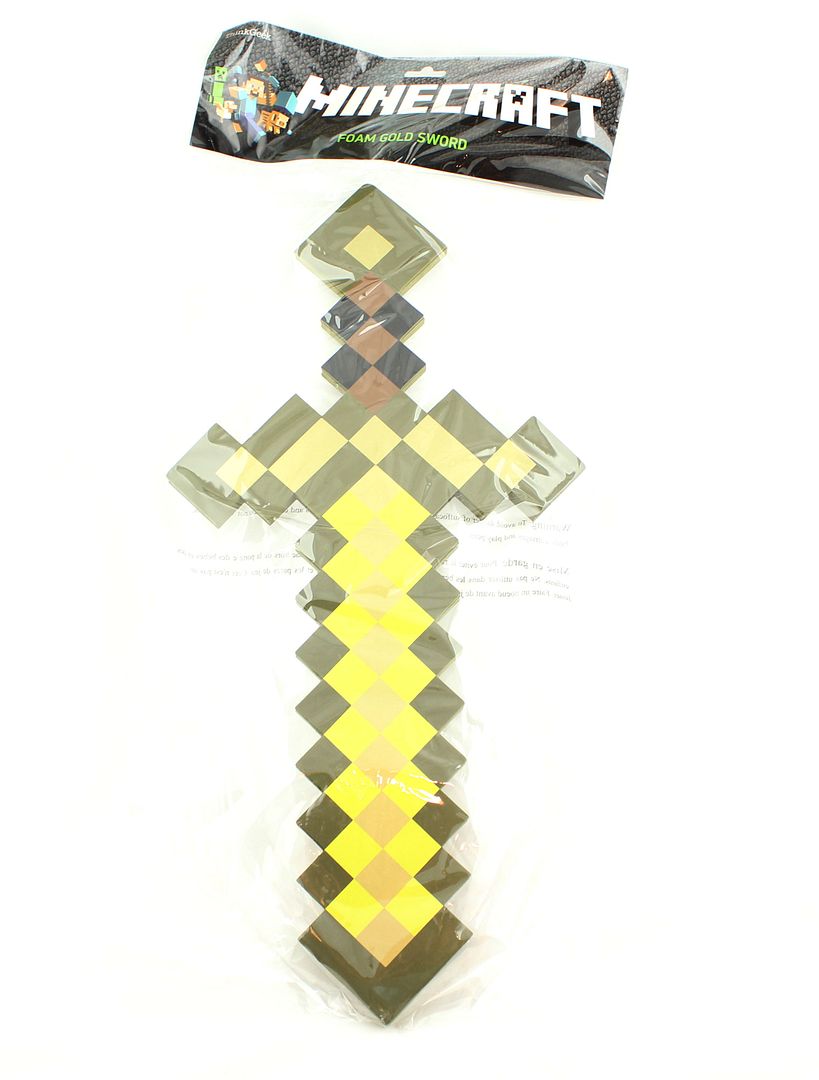NEW & RARE Minecraft Foam Gold Sword eBay