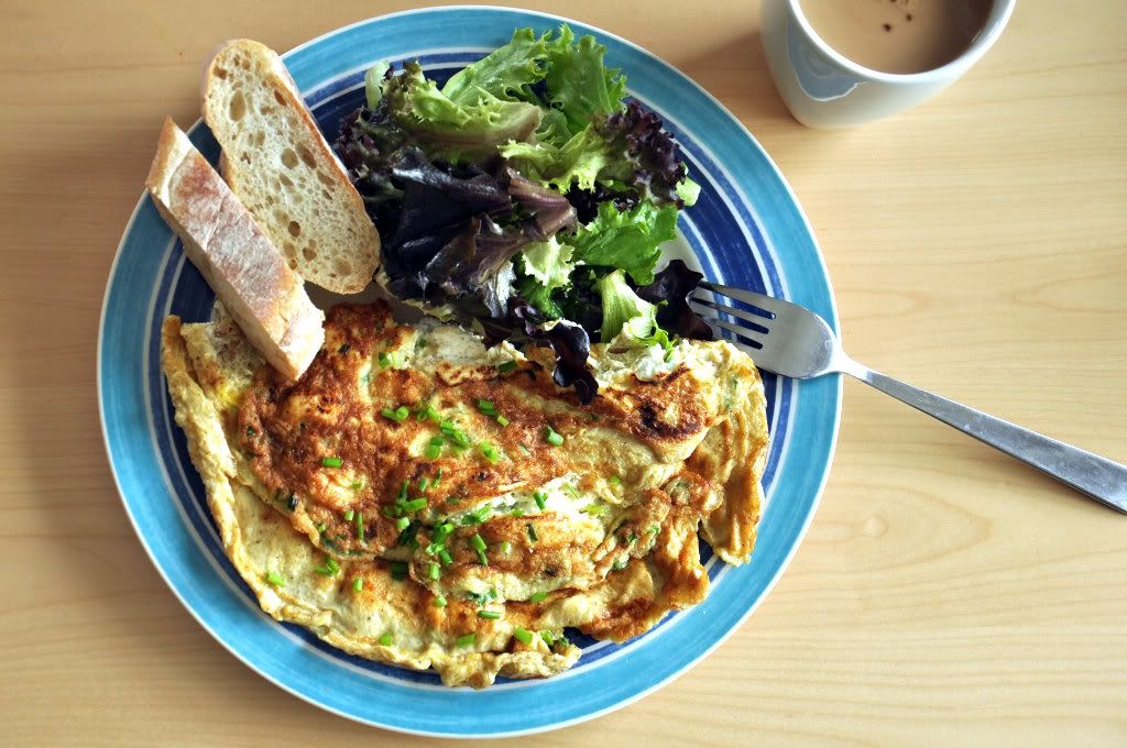 omelettechivesricotta