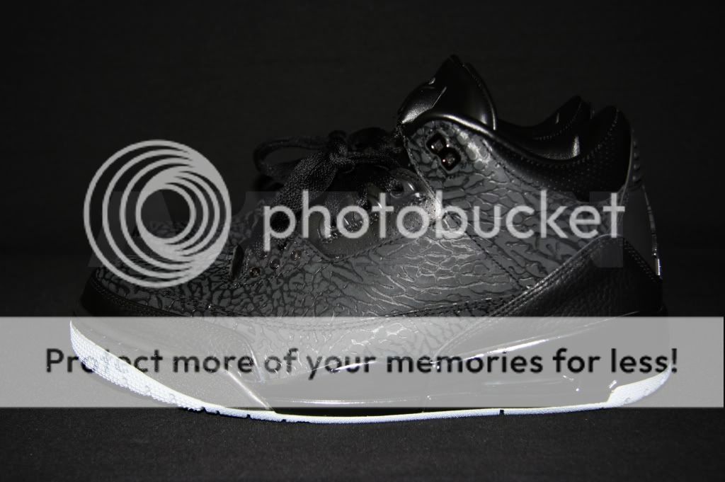 Nike Air Jordan III 3 Retro 2011 Black Flips DS sz 9.5 10 10.5  