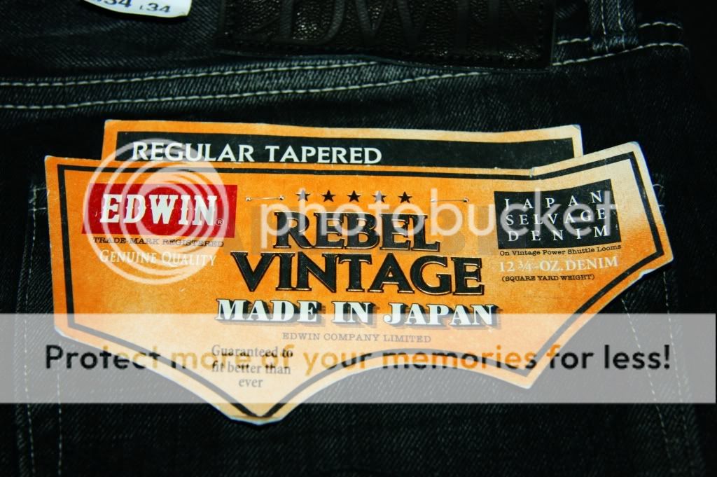   Vintage Selvage Denim Made In Japan Black Heavy Wash jeans $338 W34