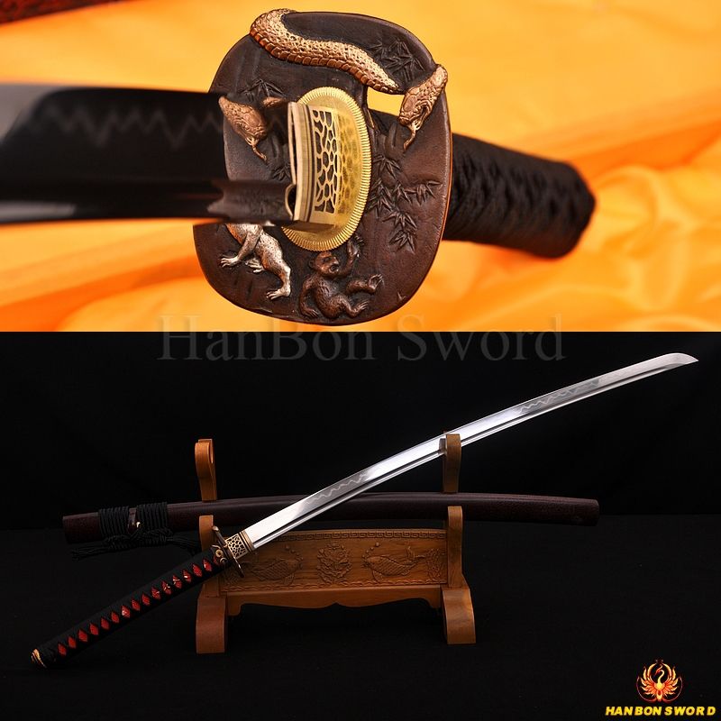 HANDMADE JAPANESE SAMURAI SWORD KATANA CLAY TEMPERED FULL TANG BLADE VERY SHARP
