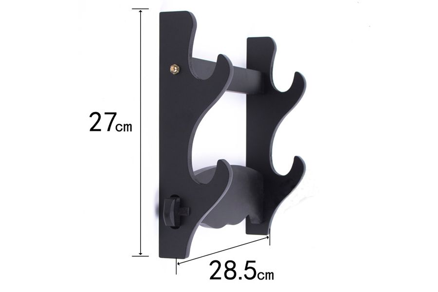 Sword wall display stand black fibreboard rack 2 layers online for ...